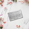 Rectangle 201 Stainless Steel Custom Blank Thermal Transfer Wallet Card DIY-WH0252-008-5
