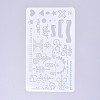 Plastic Reusable Drawing Painting Stencils Templates DIY-G027-G26-1