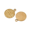 304 Stainless Steel Pendants STAS-I363-09G-2