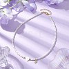 Brass Micro Pave Grade AAA Cubic Zirconia Letter Pendant Necklaces NJEW-JN04771-22-2