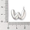Rack Plating Brass Balloon Letter Pendants KK-C050-01P-W-3