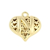 Hollow Brass Pendants for Valentine's Day KK-M289-03N-G-1