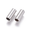 Tarnish Resistant 304 Stainless Steel Tube Beads STAS-F205-03P-G-1