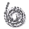 Handmade Evil Eye Lampwork Round Bead Strands LAMP-L055-8mm-5
