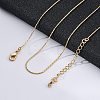 Long-Lasting Plated Brass Boston Link Chain Necklaces X-NJEW-K112-08G-NF-2