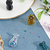 Glass Vase Miniature Flowerpot Ornaments AJEW-SP0002-41A-7
