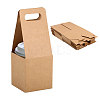 Kraft Paper Box for Drink Holder AJEW-WH0504-75-1