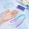 10 Strands 5 Styles Transparent Gradient Color Glass Beads Strands GLAA-SC0002-03-3