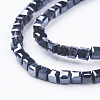 Electroplate Glass Beads Strands EGLA-D018-3x3mm-35-2