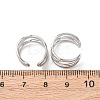 304 Stainless Steel C-Shaped Cuff Earrings EJEW-K268-86P-5