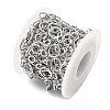 304 Stainless Steel Ring Link Chains CHS-G044-05P-01-3