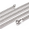 Non-Tarnish Men's Cuban Link Chain Necklaces NJEW-L172-01A-1