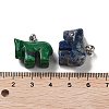 Natural & Synthetic Mixed Gemstone Pendants G-B068-02P-4