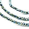 Transparent Electroplate Glass Beads Strands EGLA-A039-T2mm-UA06-3