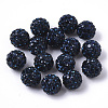 Handmade Polymer Clay Rhinestone Beads RB-T017-03-10-1