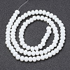 Opaque Solid Color Imitation Jade Glass Beads Strands EGLA-A044-P3mm-D01-2