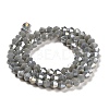Opaque Solid Color Electroplate Glass Beads Strands GLAA-F029-P4mm-A-M-5