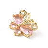 Brass Micro Pave Cubic Zirconia Pendants KK-L239-056G-01-2