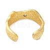 Rack Plating Brass Cubic Zirconia Open Cuff Rings for Women RJEW-S242-12G-3