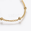 304 Stainless Steel Anklets AJEW-H013-04G-2