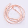 Glass Beads Strands EGLA-E057-02A-04-2