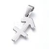 Non-Tarnish 304 Stainless Steel Pendants STAS-L210-06J-P-01-1