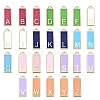 26Pcs 26 Style Alloy Enamel Pendants ENAM-SZ0001-49LG-5