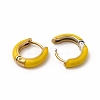 Ion Plating(IP) Enamel Hoop Earrings EJEW-G344-02G-02-2