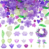 450Pcs 15 Styles Transparent Acrylic Pendants TACR-NB0001-35-1
