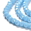 Electroplate Opaque Glass Beads Strands EGLA-A035-P4mm-A08-3