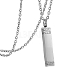 1Pc Stainless Steel Perfume Bottle Necklaces NJEW-UN0001-92P-1