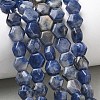 Natural Sodalite Beads Strands G-G463-A10-8x9mm-1
