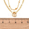 Bohemian Style Stainless Steel Double Layer Initial Pendant Necklaces FS-WGDC616-07-3