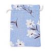 Polycotton(Polyester Cotton) Packing Pouches Drawstring Bags ABAG-T007-02-4