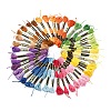 6Bundles 6 Colors Polyester Embroidery Floss OCOR-YW0001-24A-2