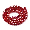 Electroplate Glass Beads Strands EGLA-A044-P6mm-B15-3