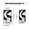 22Pcs 22 Style Tarot Theme Printed Acrylic Pendants MACR-HY0001-08-2