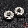 Rondelle 925 Sterling Silver Spacer Beads STER-F019-01B-3