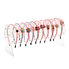 Acrylic Headband Organizers Display Stand OHAR-PW0001-134A-5
