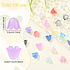 160Pcs 8 Colors Acrylic Bead Caps SACR-YW0001-78-2