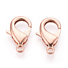 Brass Lobster Claw Clasps KK-YW0004-01E-RG-1