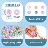 405Pcs Eletroplated Transparent Glass Beads GLAA-TA0003-66B-4