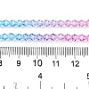 Gradient Color Baking Paint Glass Bead Strands X1-DGLA-A039-T6mm-A07-5