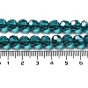 Electroplate Transparent Glass Beads Strands EGLA-A035-T8mm-A12-4