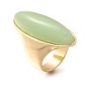 Resin Horse Eye Finger Rings RJEW-R006-01G-04-4