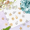 24Pcs 3 Style 201 Stainless Steel Pendants STAS-DC0006-09-3