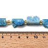 Electroplated Natural Druzy Agate Beads Strands G-R012-A02-03-4