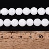 Dyed Natural White Jade Round Bead Strands G-Q937-20-4