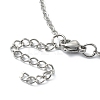 Tarnish Resistant 304 Stainless Steel Braided Macrame Pouch Empty Stone Holder for Pendant Necklace Making NJEW-TA00079-01-6