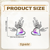 1Pair Alloy Rhinestone Clip-on Earrings EJEW-LP0012-20-2